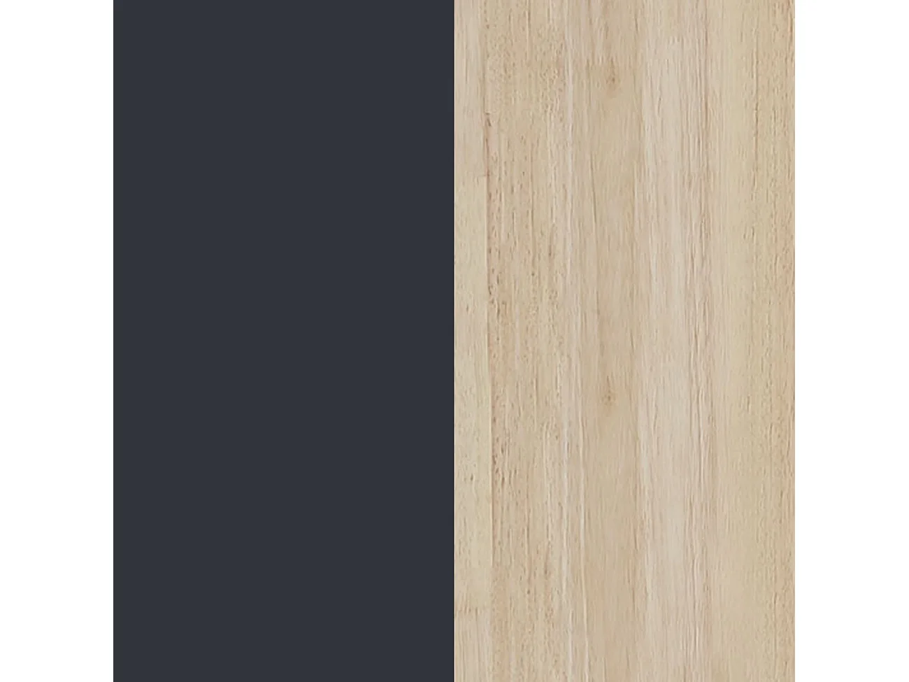 Mesa de comedor Zen  patas cruzadas roble/negro 75x140x80 cm Adec