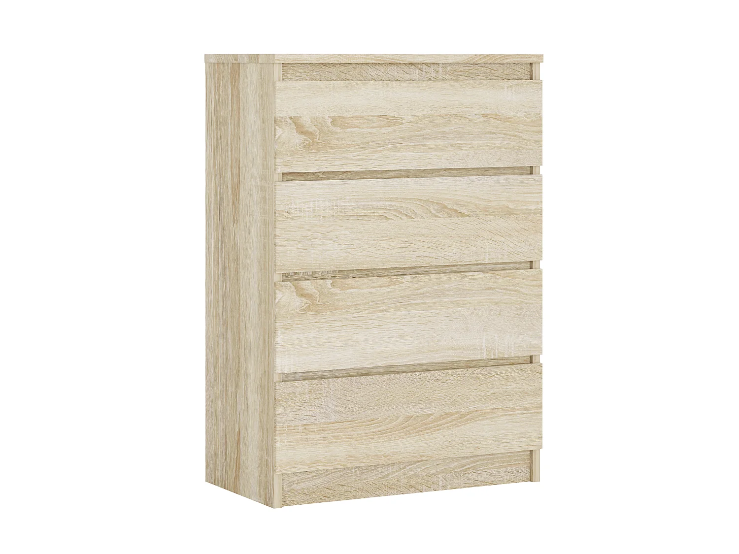 Kommode mit 4 Schubladen, Sonoma-Eiche, 70 x 39 x 101 cm
