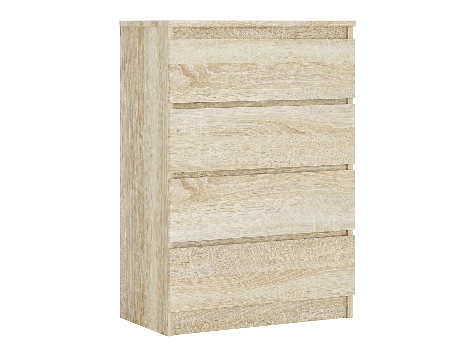 Ladekast met 4 lades, Sonoma eiken, 70 x 39 x 101 cm