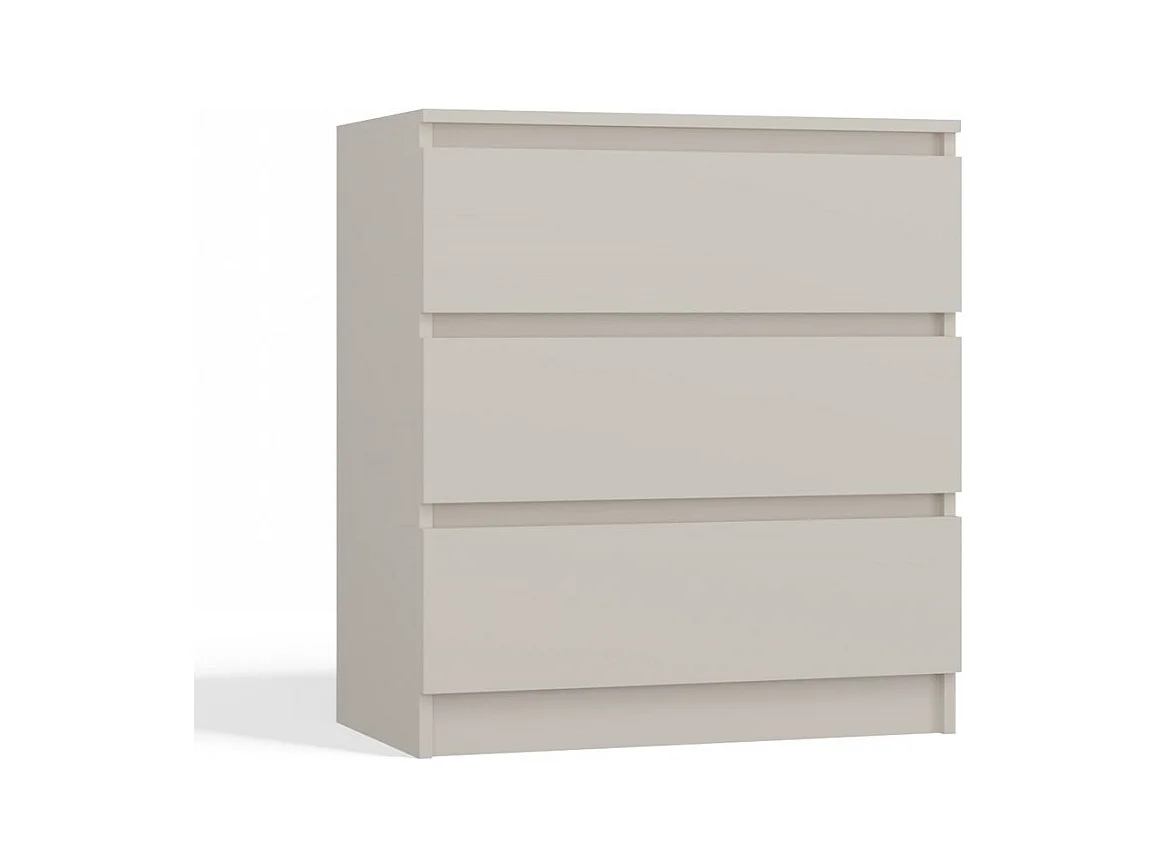 Kommode: 3 Schubladen, Kaschmir, 40 x 75 x 70 cm