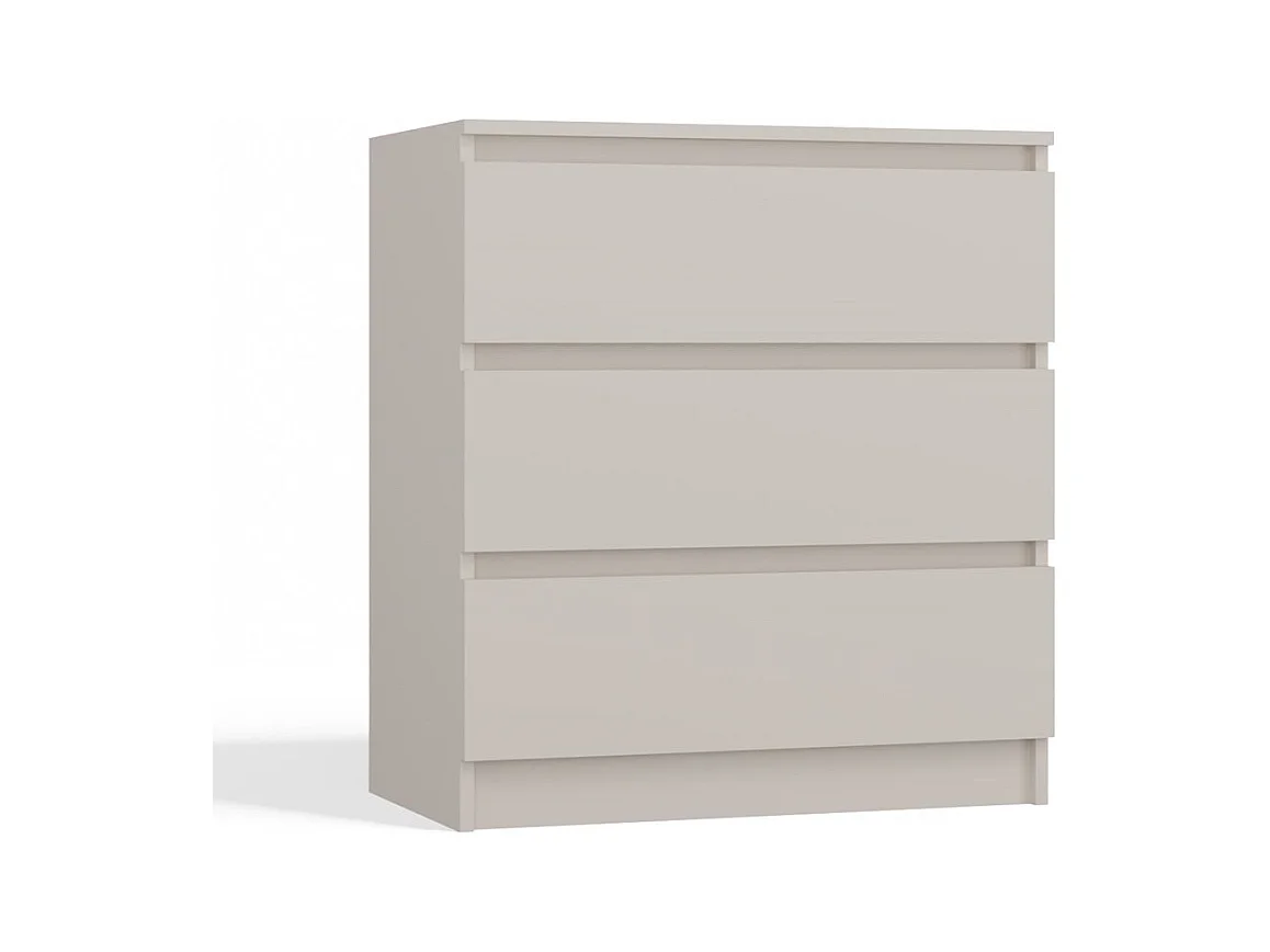 Kommode: 3 Schubladen, Kaschmir, 40 x 75 x 70 cm