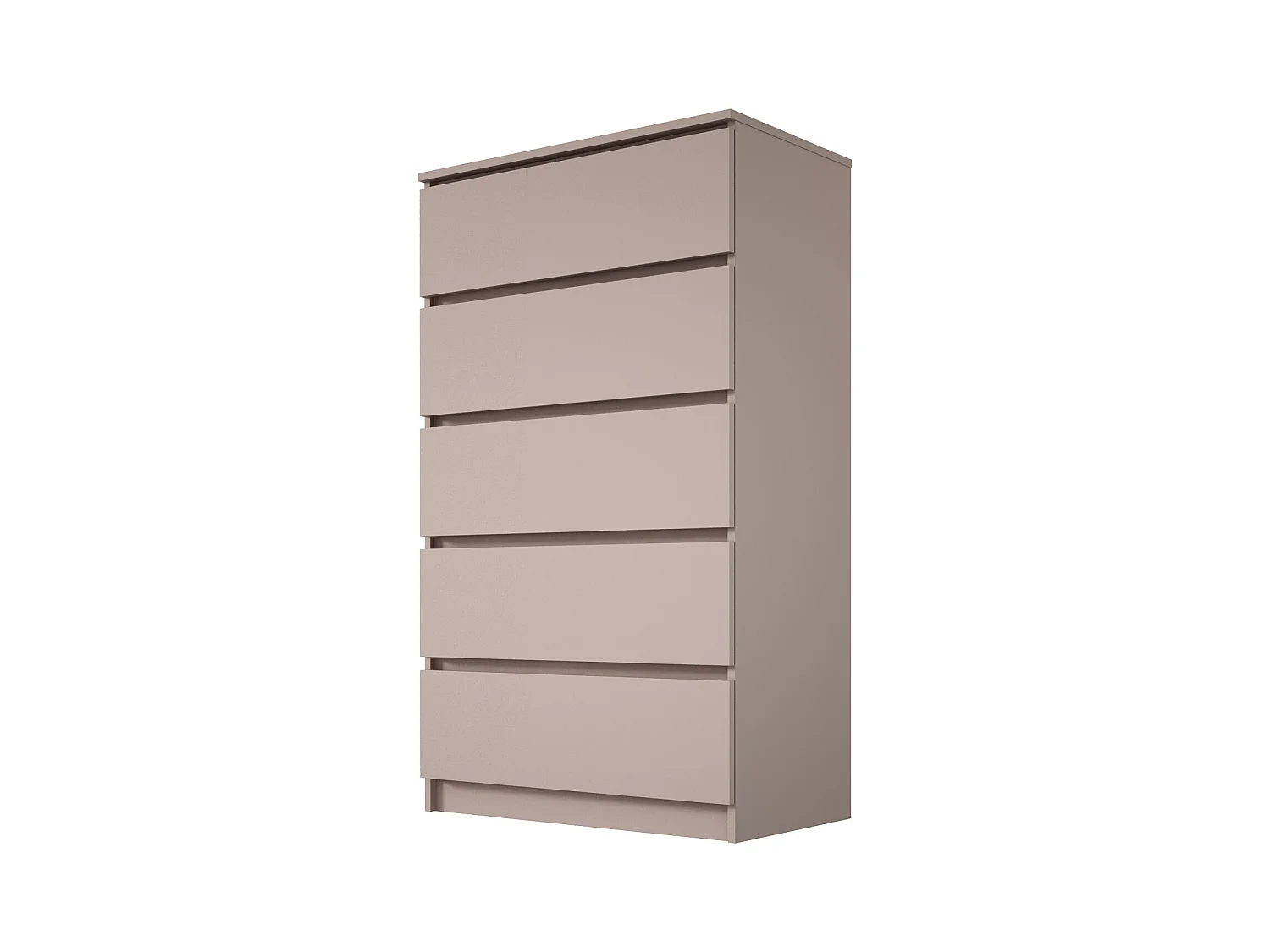 Ladekast: 5 lades, karamel, 70 x 124 x 39 cm