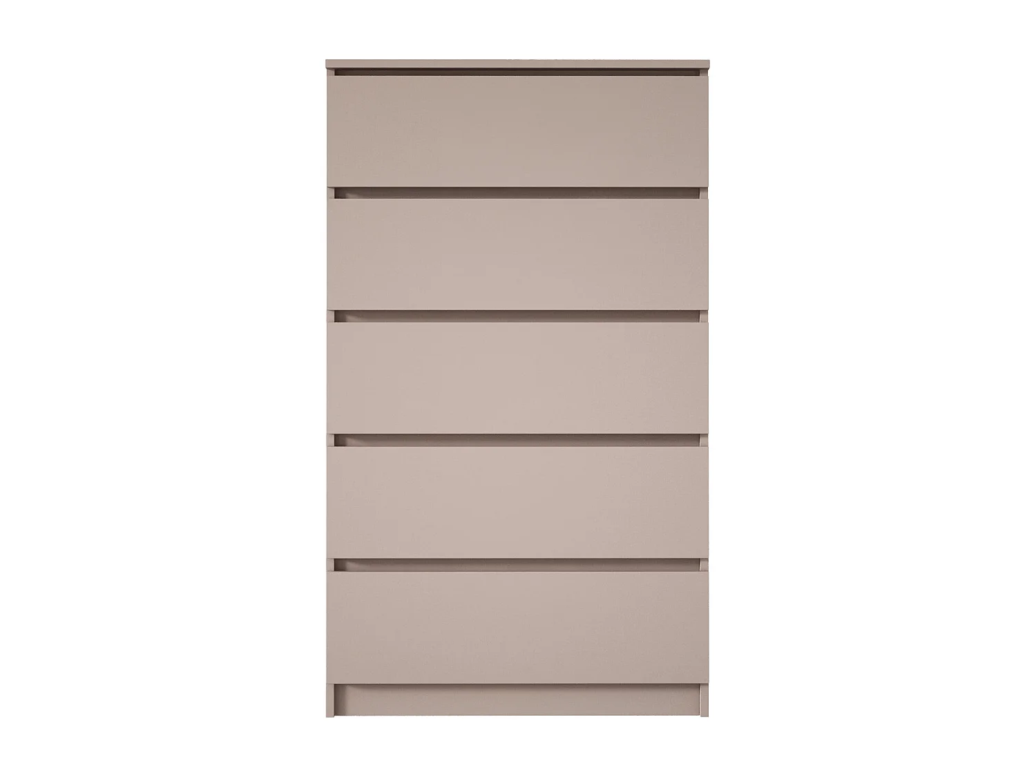 Commode : 5 tiroirs, caramel, 70 x 124 x 39 cm