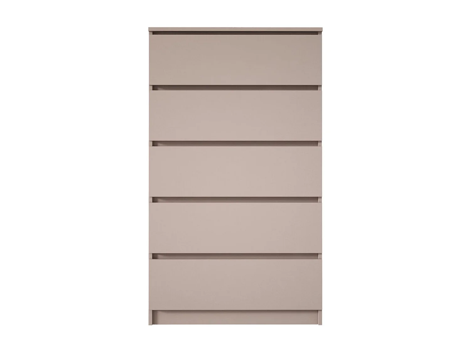 Commode 5 tiroirs, caramel, 70 x 124 x 39 cm