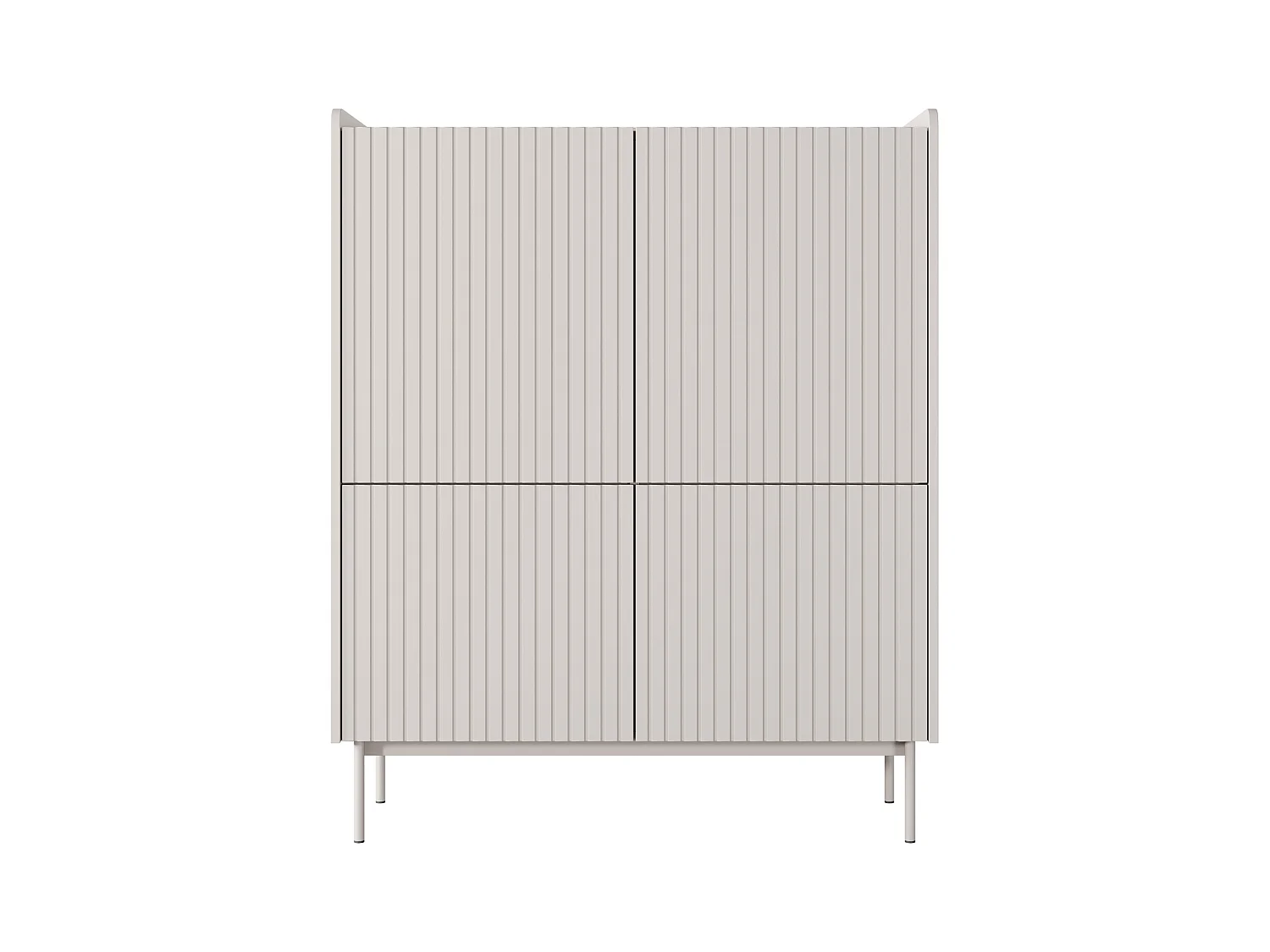 Commode : 4 Portes, Cachemire, 103.2 X 126.2 X 38cm