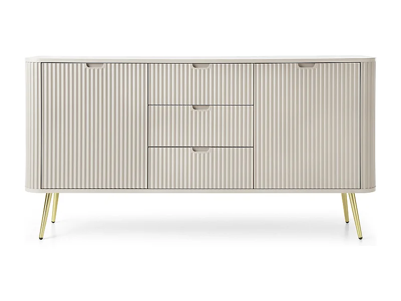 Kommode aus Kaschmir, Beine: Gold, 168 x 87 x 39 cm