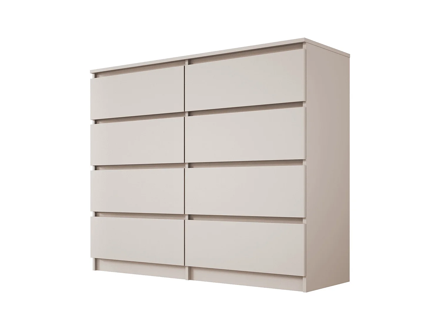 Cómoda: 8 cajones, cachemir, 120 x 102 x 39 cm