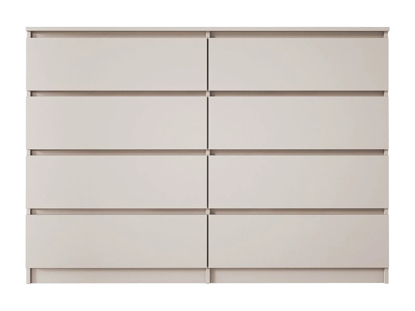 Ladekast: 8 laden, kasjmier, 139 x 102 x 39 cm