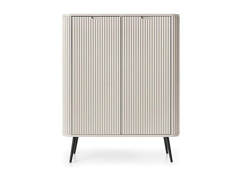 Kommode aus Kaschmir, Beine: Schwarz, 103 x 129 x 39 cm