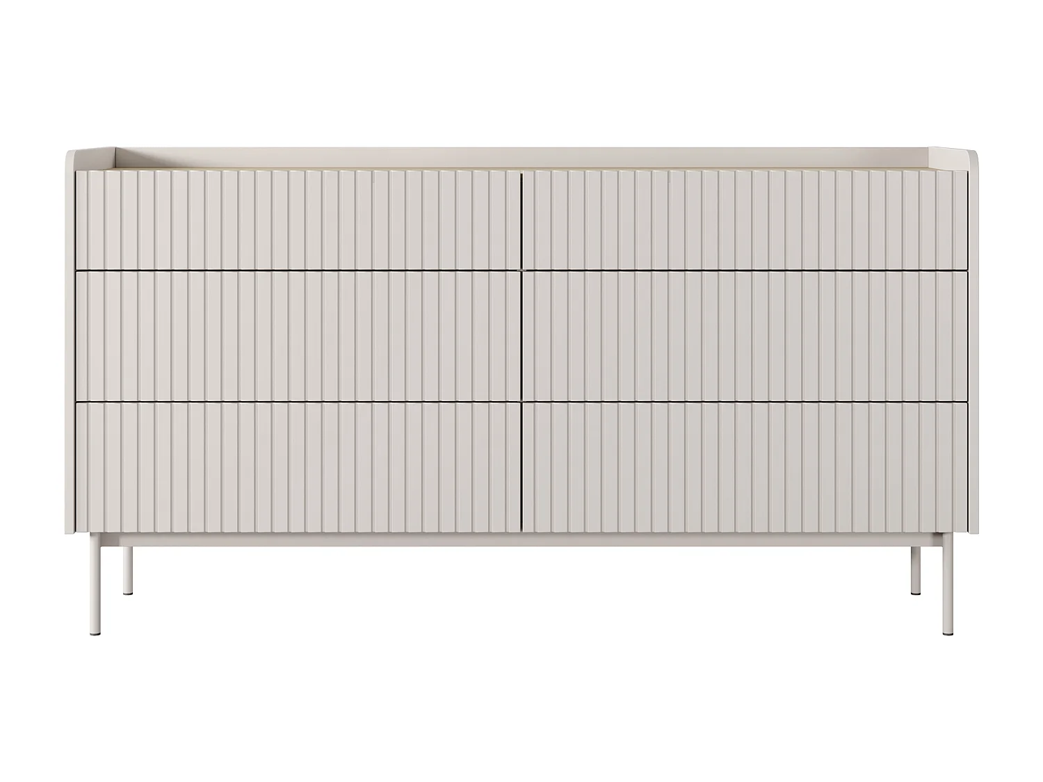 Commode : 6 Tiroirs, Cachemire, 153 X 82.2 X 38cm