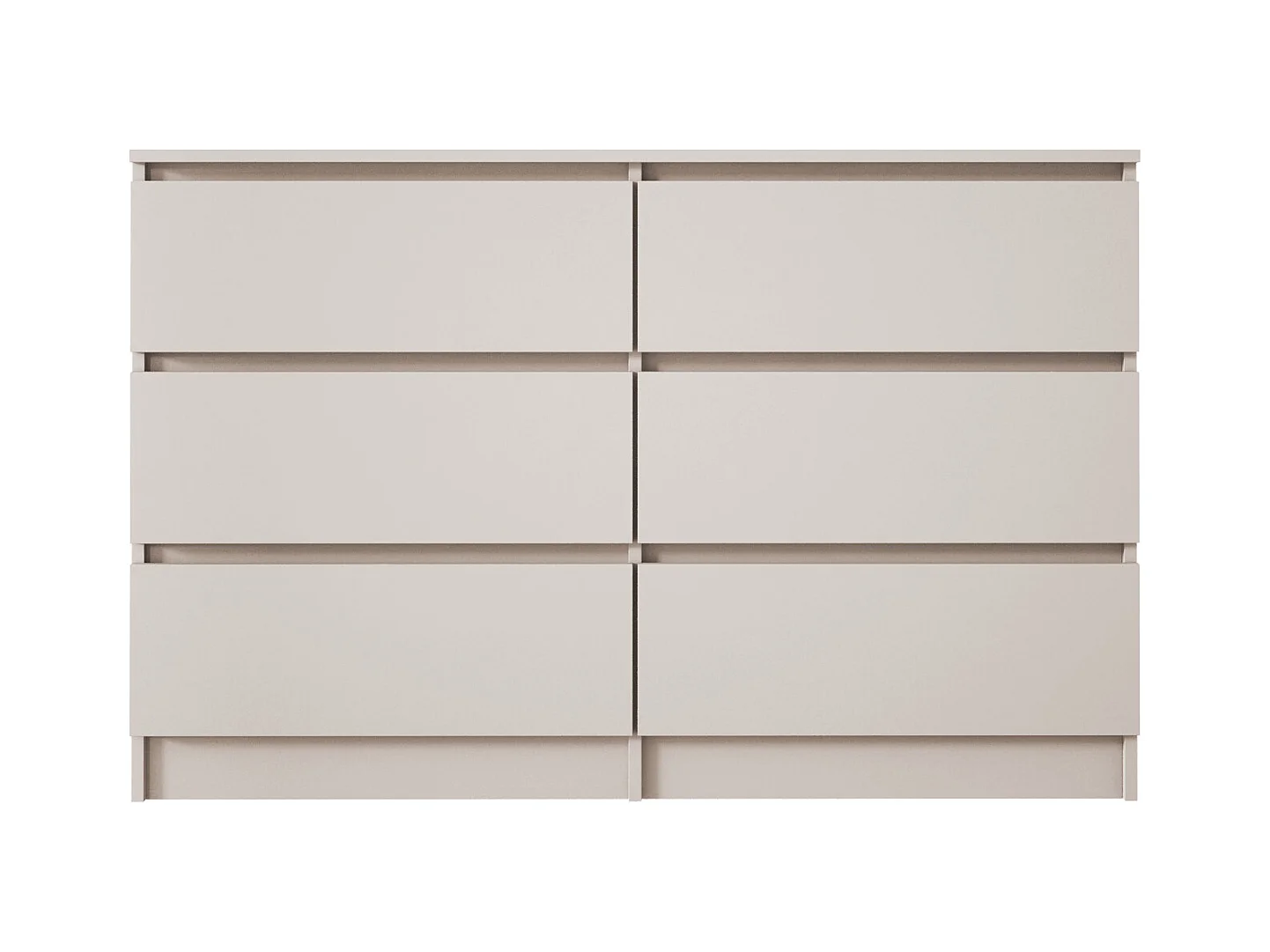 Cómoda: 6 cajones, cachemir, 120 x 79 x 39 cm