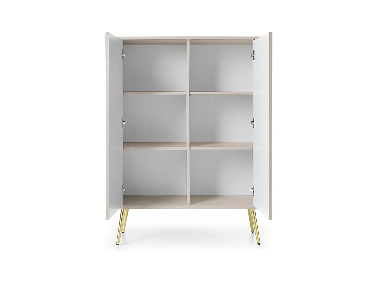 Cassettiera in cashmere, gambe: oro, 103 x 129 x 39 cm