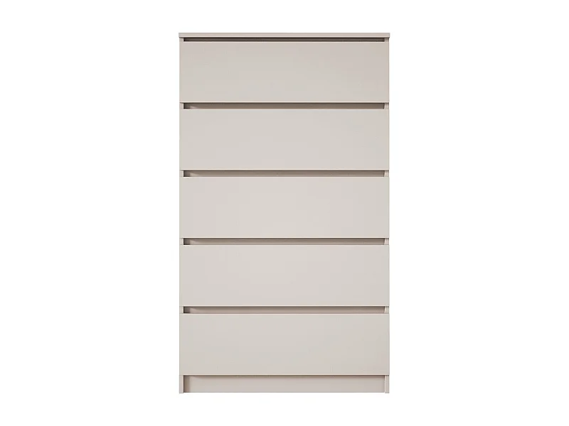 Kommode: 5 Schubladen, Kaschmir, 70 x 124 x 39 cm