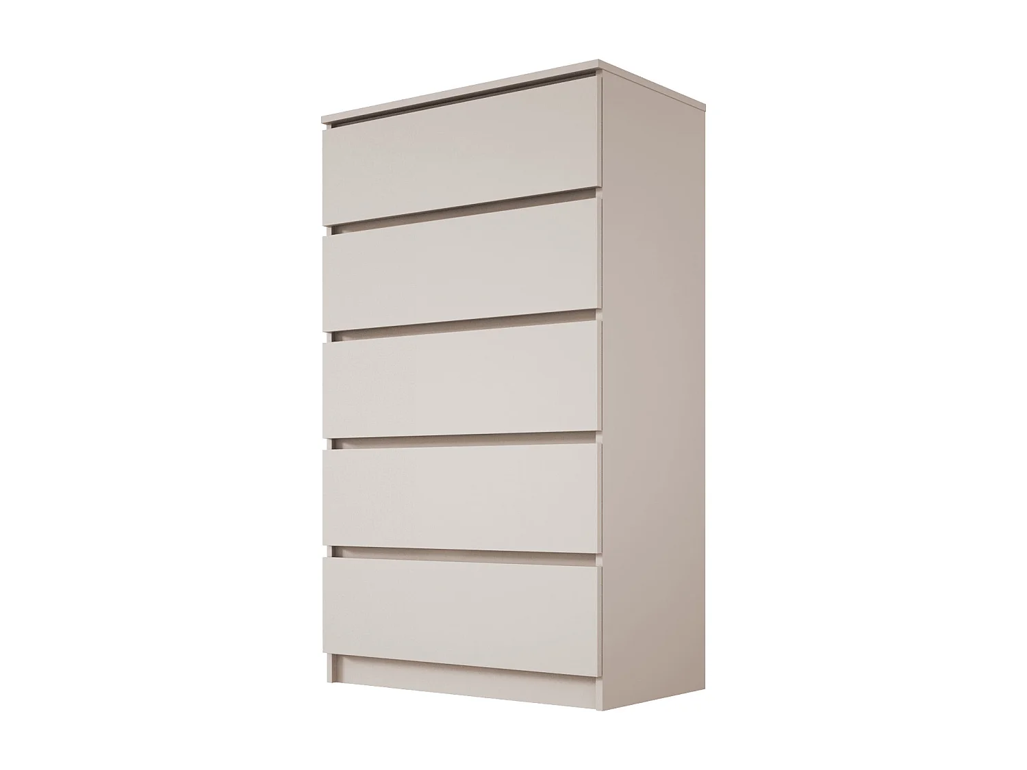 Commode 5 tiroirs, cachemire, 70 x 124 x 39 cm