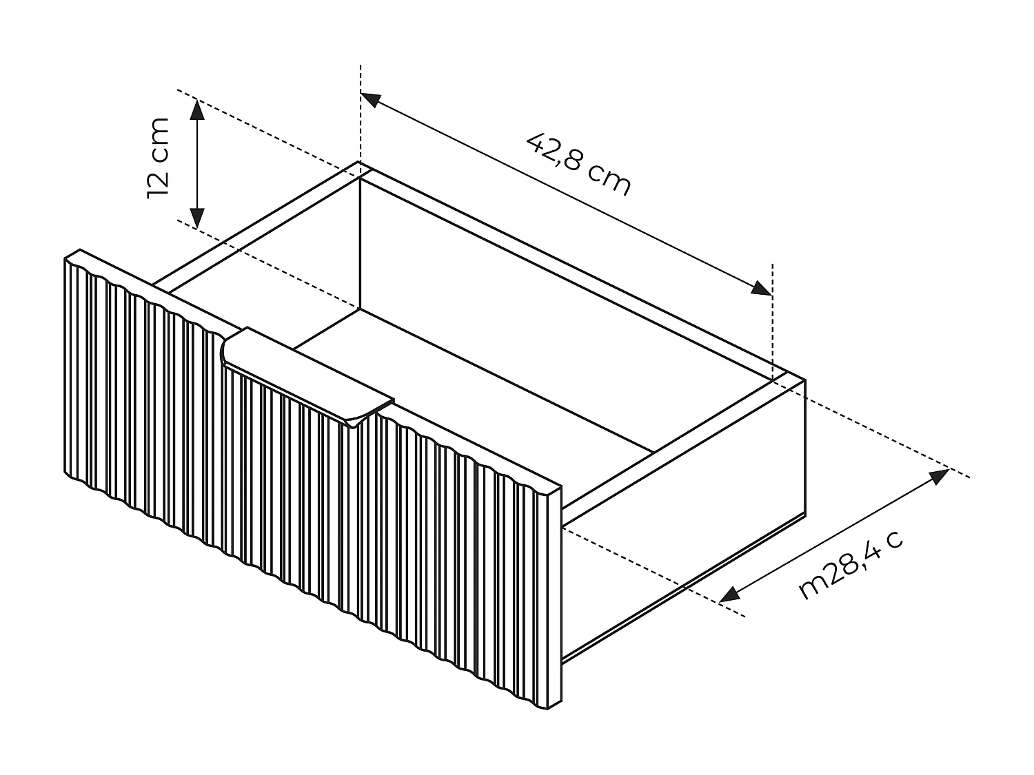 Kommode: 3 Schubladen, 2 Türen, beige, 163,2 x 38 x 81,2 cm