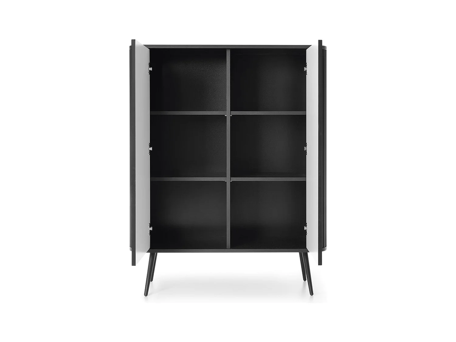 Komoda czarna, nogi: czarne, 103 x 129 x 39 cm