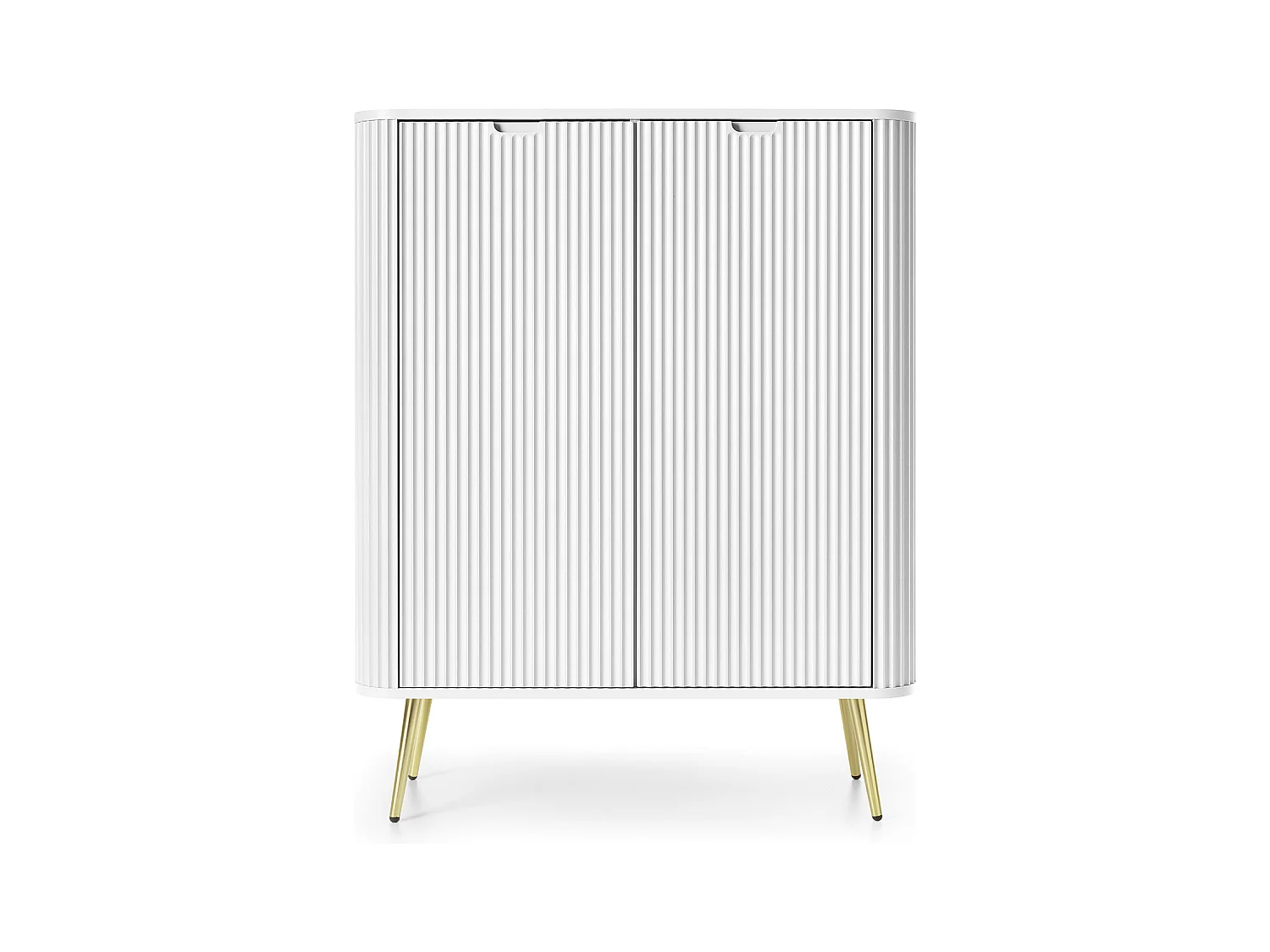 Commode Blanc, pieds: or, 103 x 129 x 39 cm