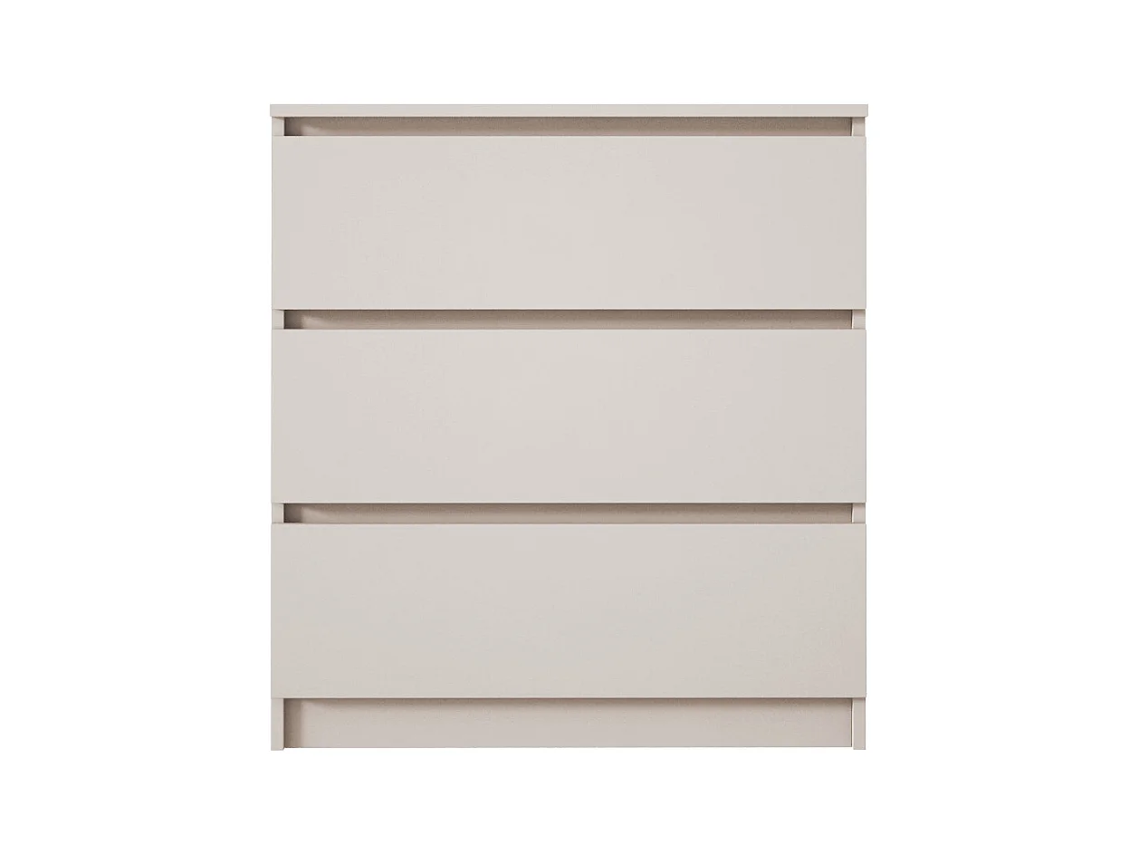 Commode : 3 tiroirs, cachemire, 70 x 79 x 39 cm