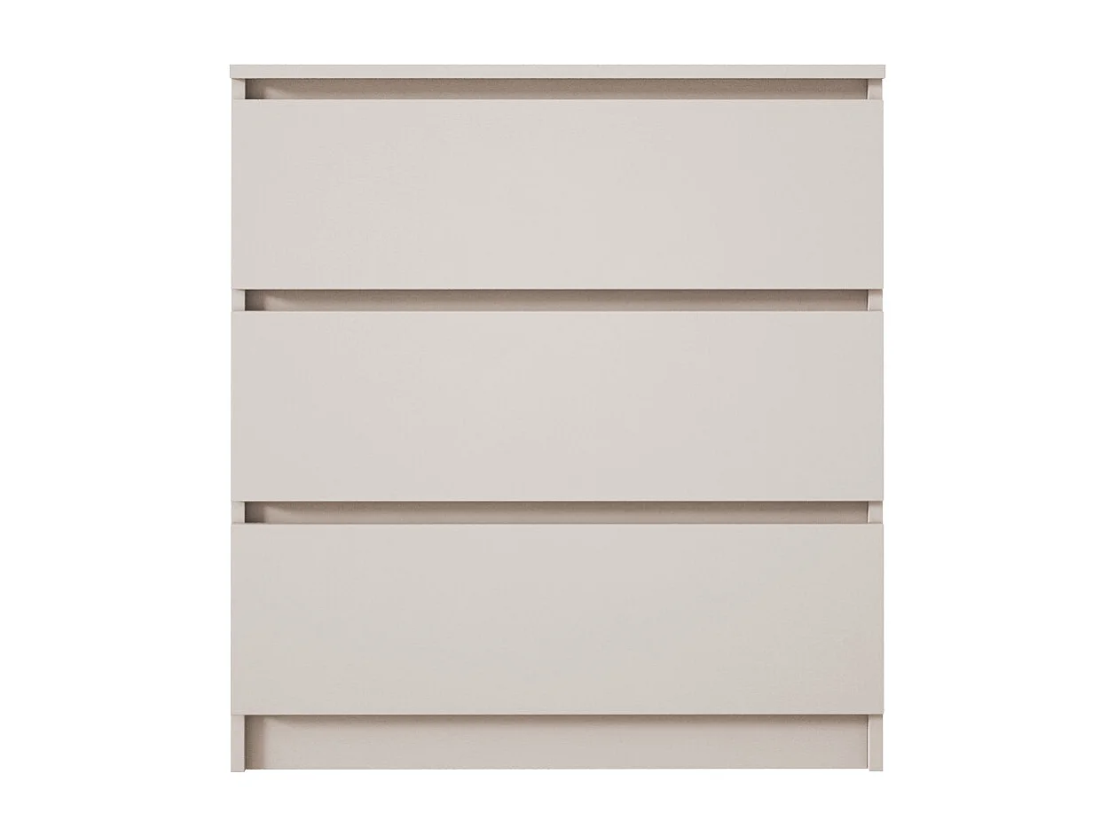 Commode : 3 tiroirs, cachemire, 70 x 79 x 39 cm