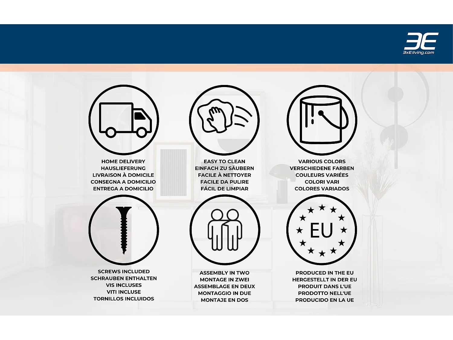 Komoda, Dąb Wotan / Czarny, 120 x 78 x 39 cm, 2 drzwi, 3 szuflady