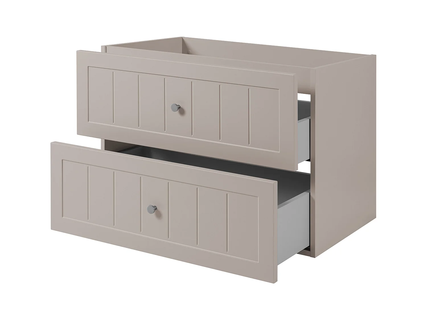 Meuble sous lavabo de style classique, cachemire, 80 x 57 x 46 cm