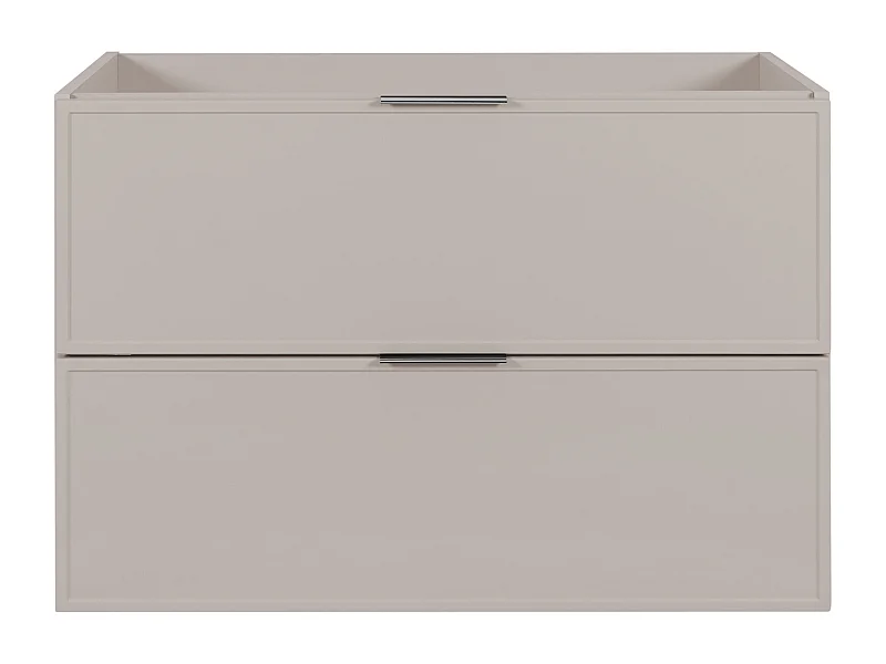 Szafka łazienkowa, Kaszmir, srebrny uchwyt, 46 x 80 x 57 cm