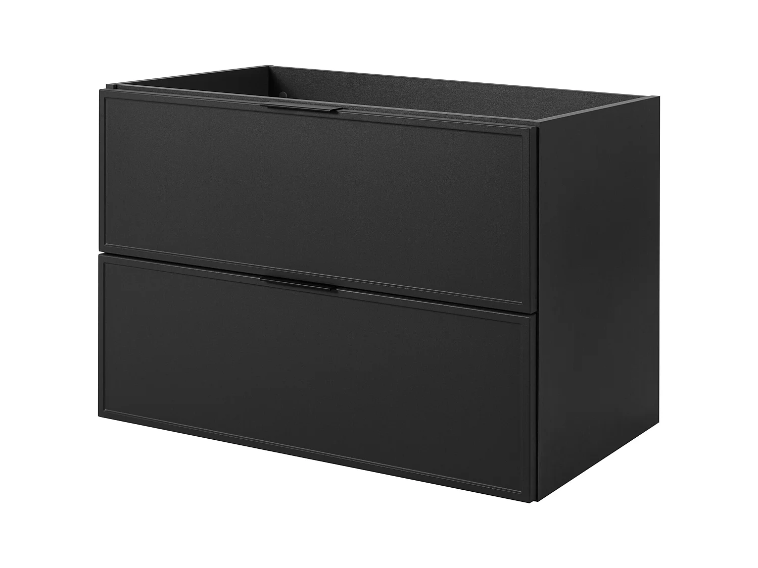 Szafka łazienkowa, ciemnoszary, czarny uchwyt, 46 x 80 x 57 cm