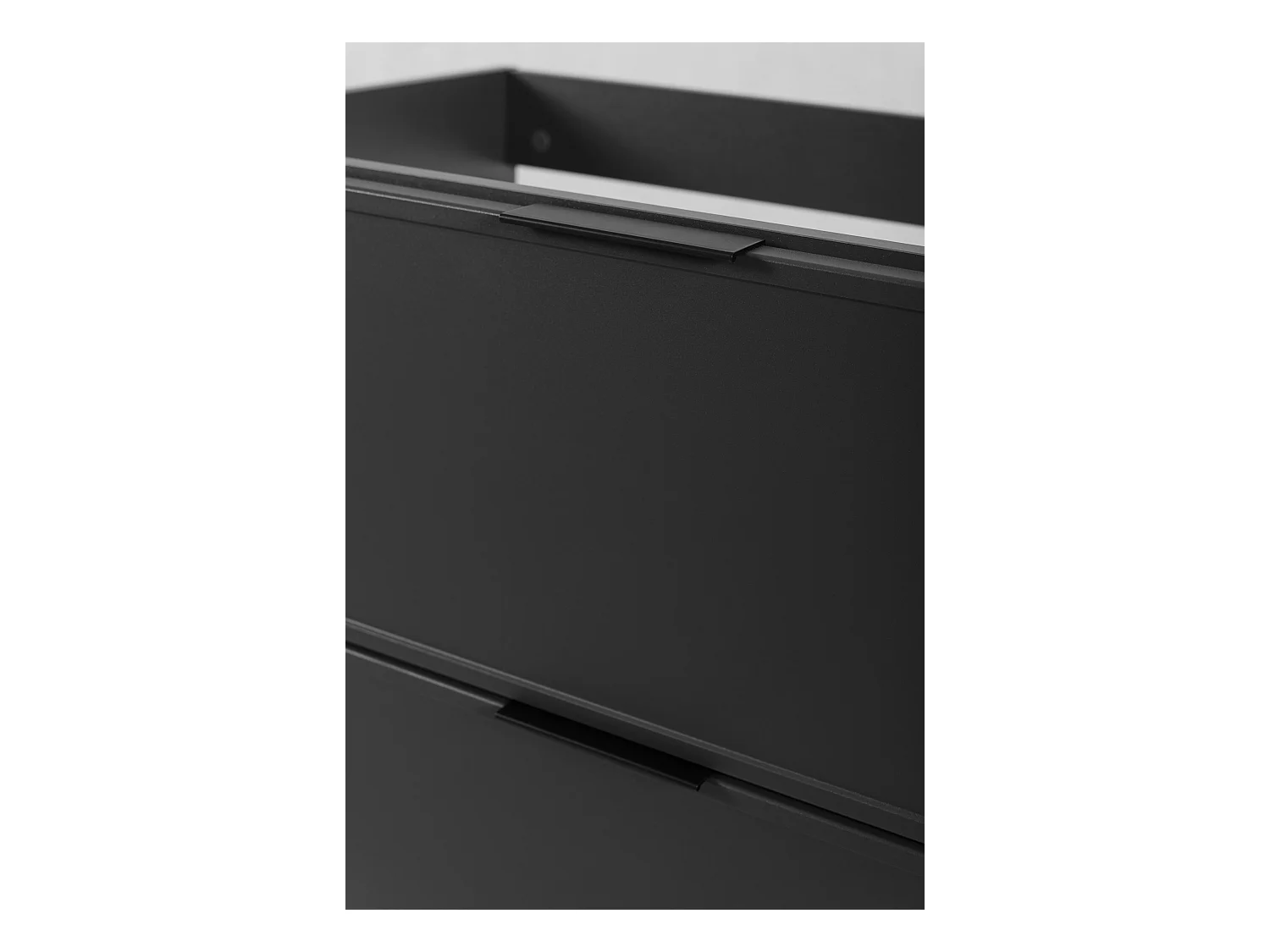 Szafka łazienkowa, ciemnoszary, czarny uchwyt, 46 x 80 x 57 cm