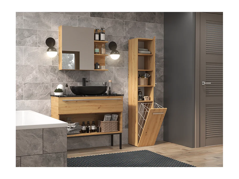 Badezimmermöbel, Artisan Oak, 30 x 174 x 30 cm