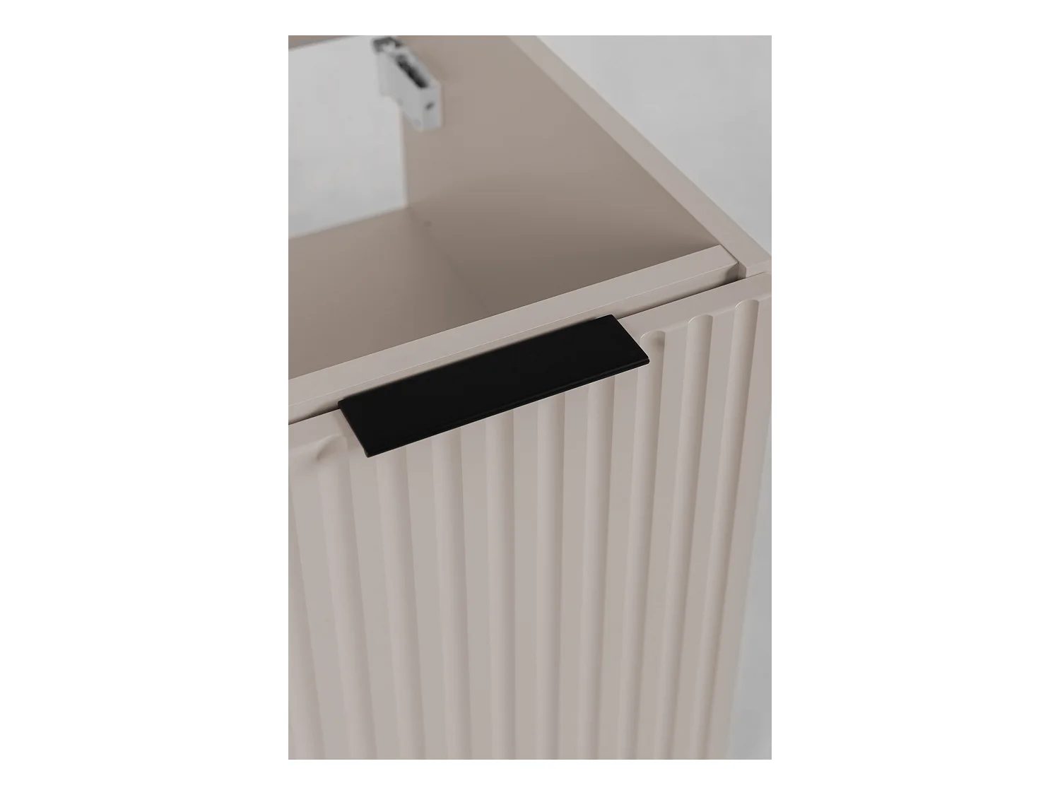 Badezimmermöbel, Kaschmir + schwarzer Griff, 80 x 57 x 46 cm