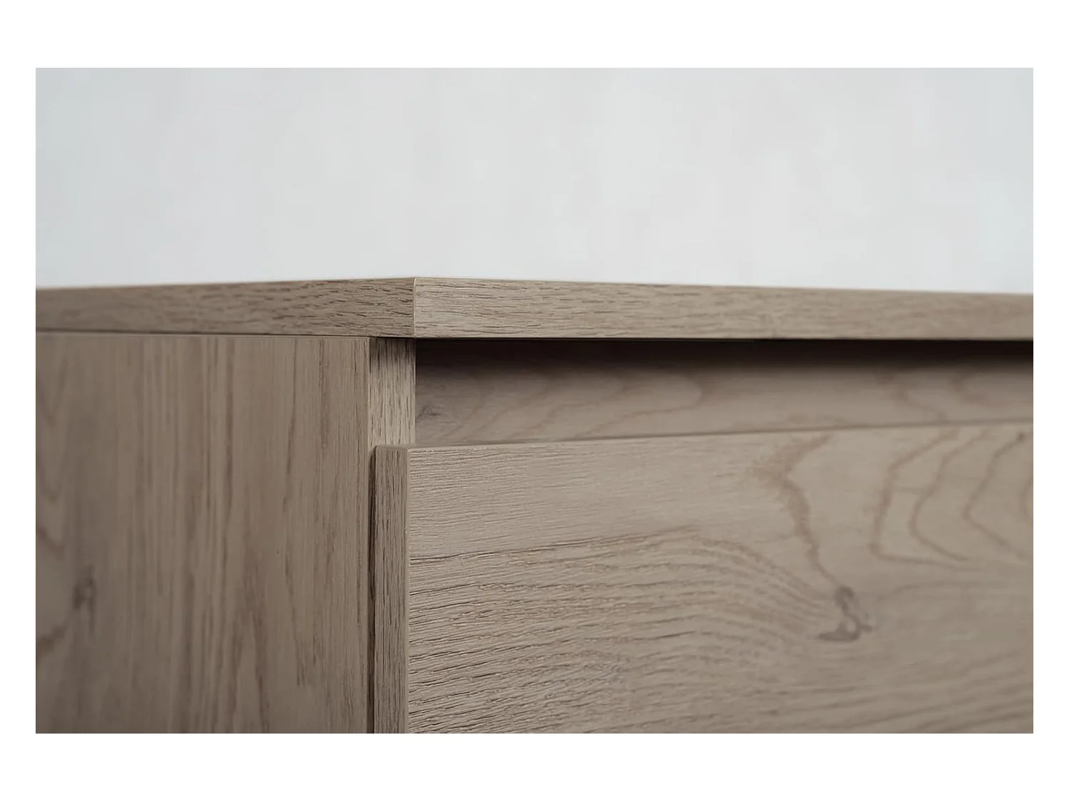 Meuble de salle de bain 60 cm avec plan de travail supérieur + pieds meuble, Couleur: Chêne Foncé, 60 x 77 x 46 cm