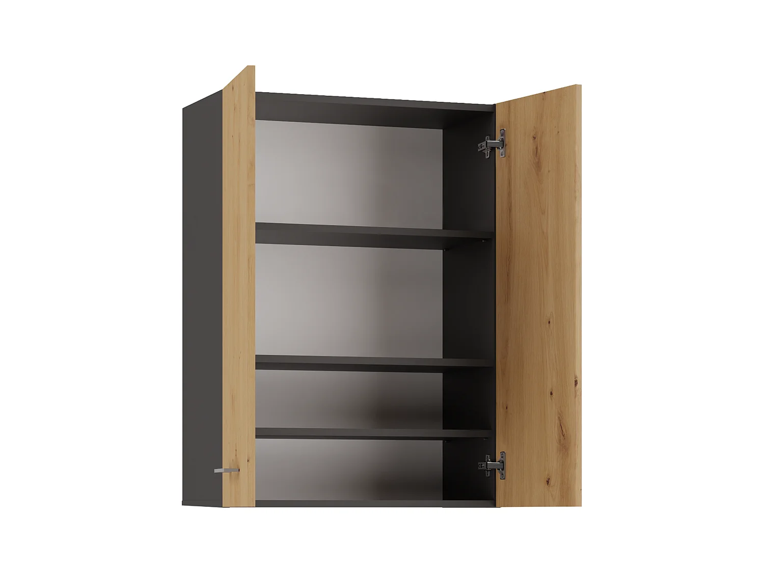 Armoire pour machine à laver, 30 x 64 x 90 cm, Anthracite / Chêne Artisan
