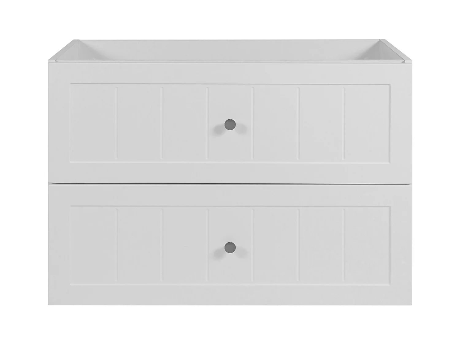 Meuble sous lavabo de style classique, blanc, 80 x 57 x 46 cm