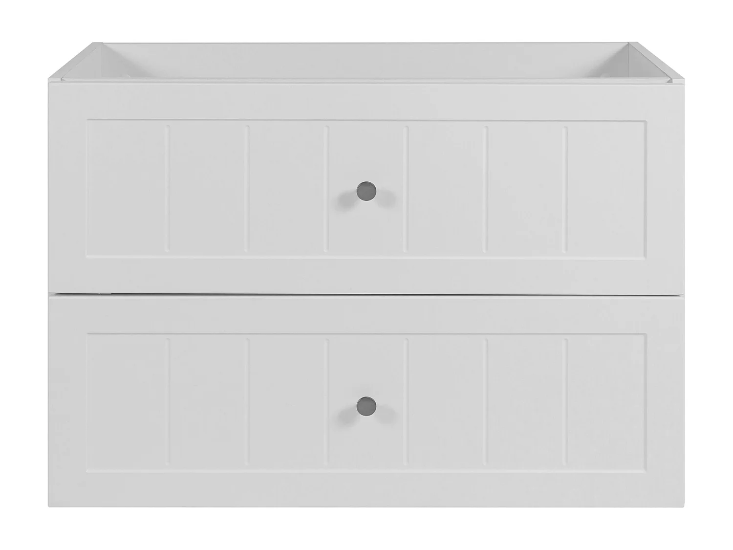 Meuble sous lavabo de style classique, blanc, 80 x 57 x 46 cm