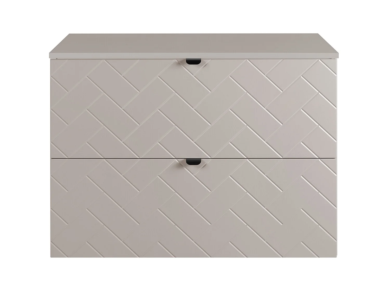 Meuble de salle de bain, Cachemire, 80 x 57 x 46 cm, poignées noires