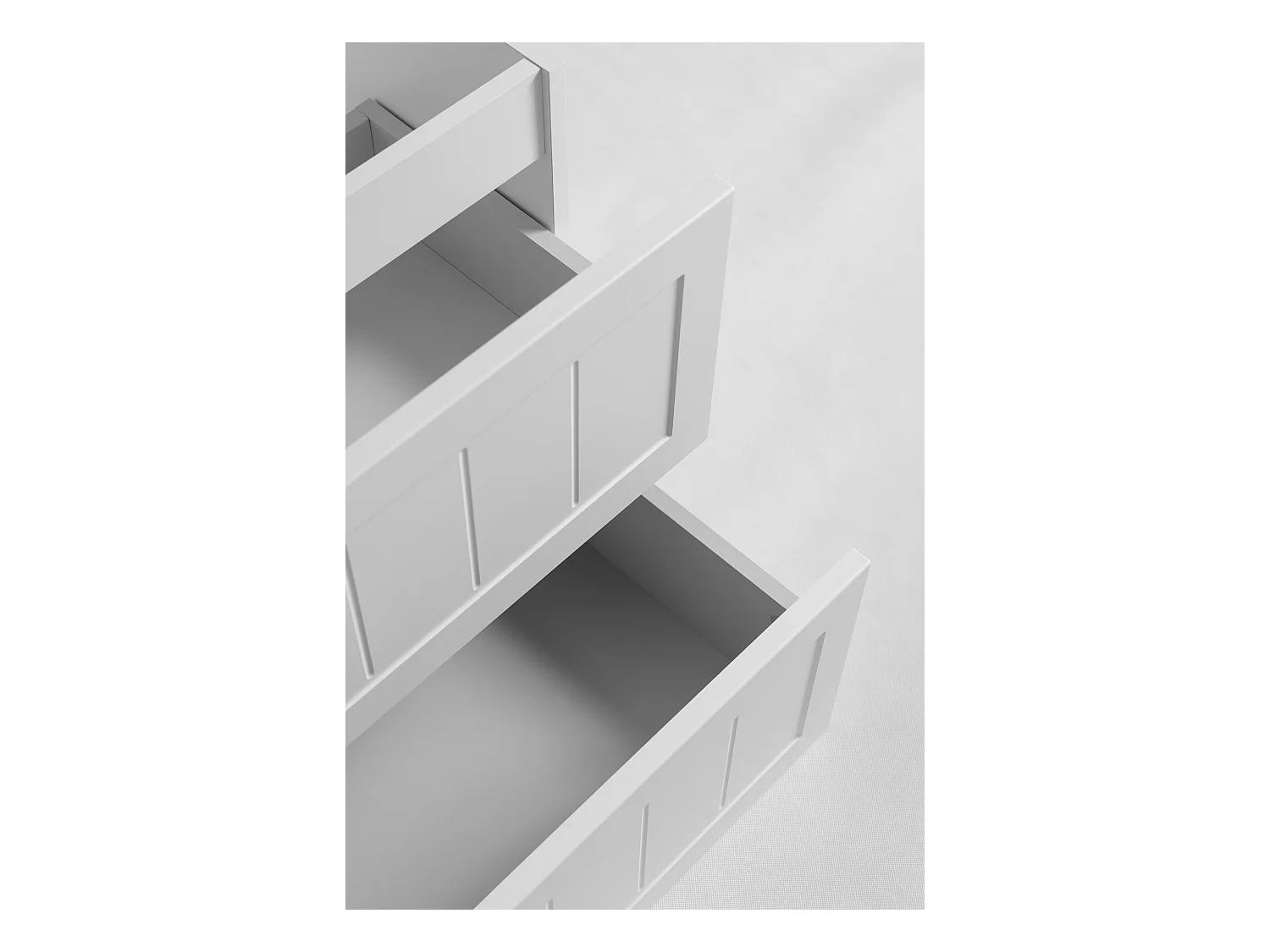 Meuble sous lavabo de style classique, blanc, 60 x 57 x 46 cm