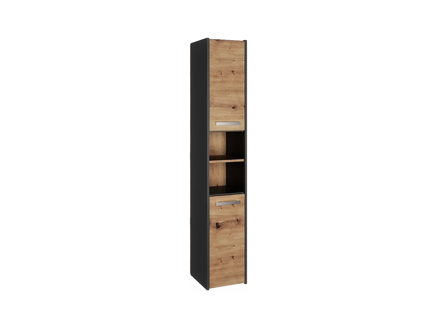 Armoire de salle de bain, Anthracite / Chêne Artisan, 170 x 30 x 30 cm