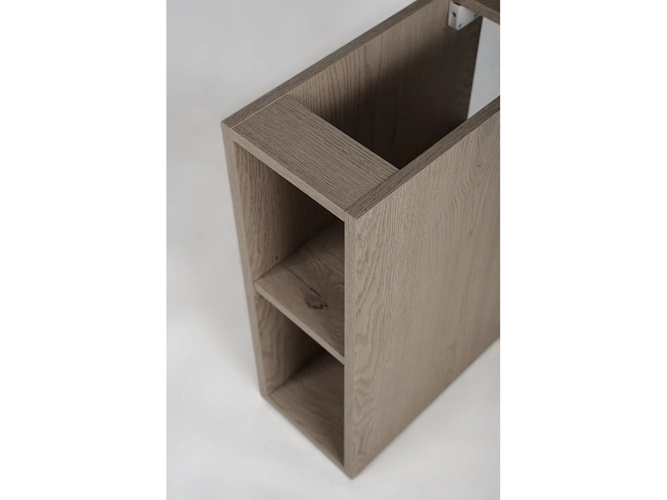 Badkamerplank, Kleur: Donker eiken, 20 x 60 cm