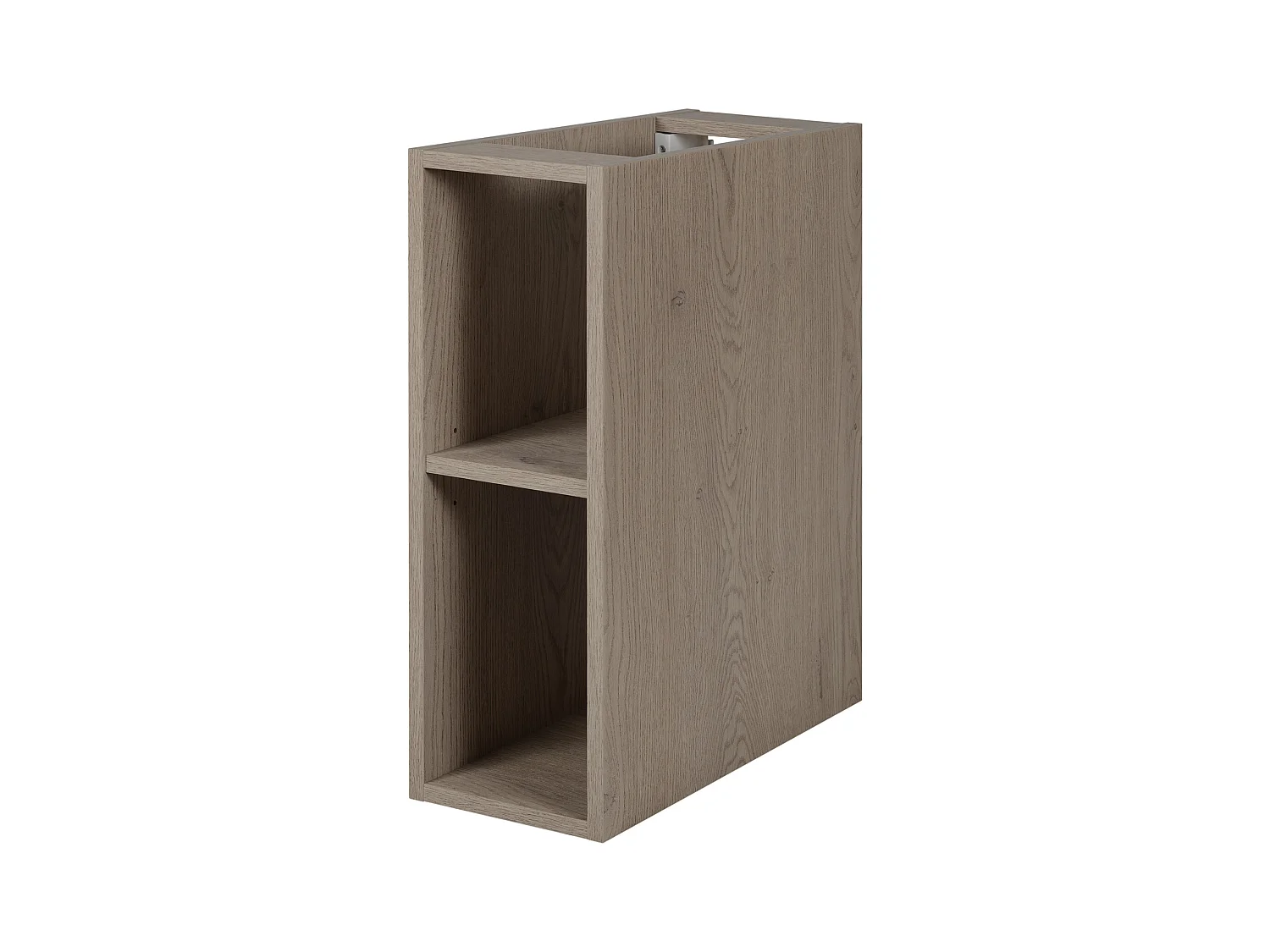 Badezimmerregal, Farbe: Dunkle Eiche, 20 x 60 cm
