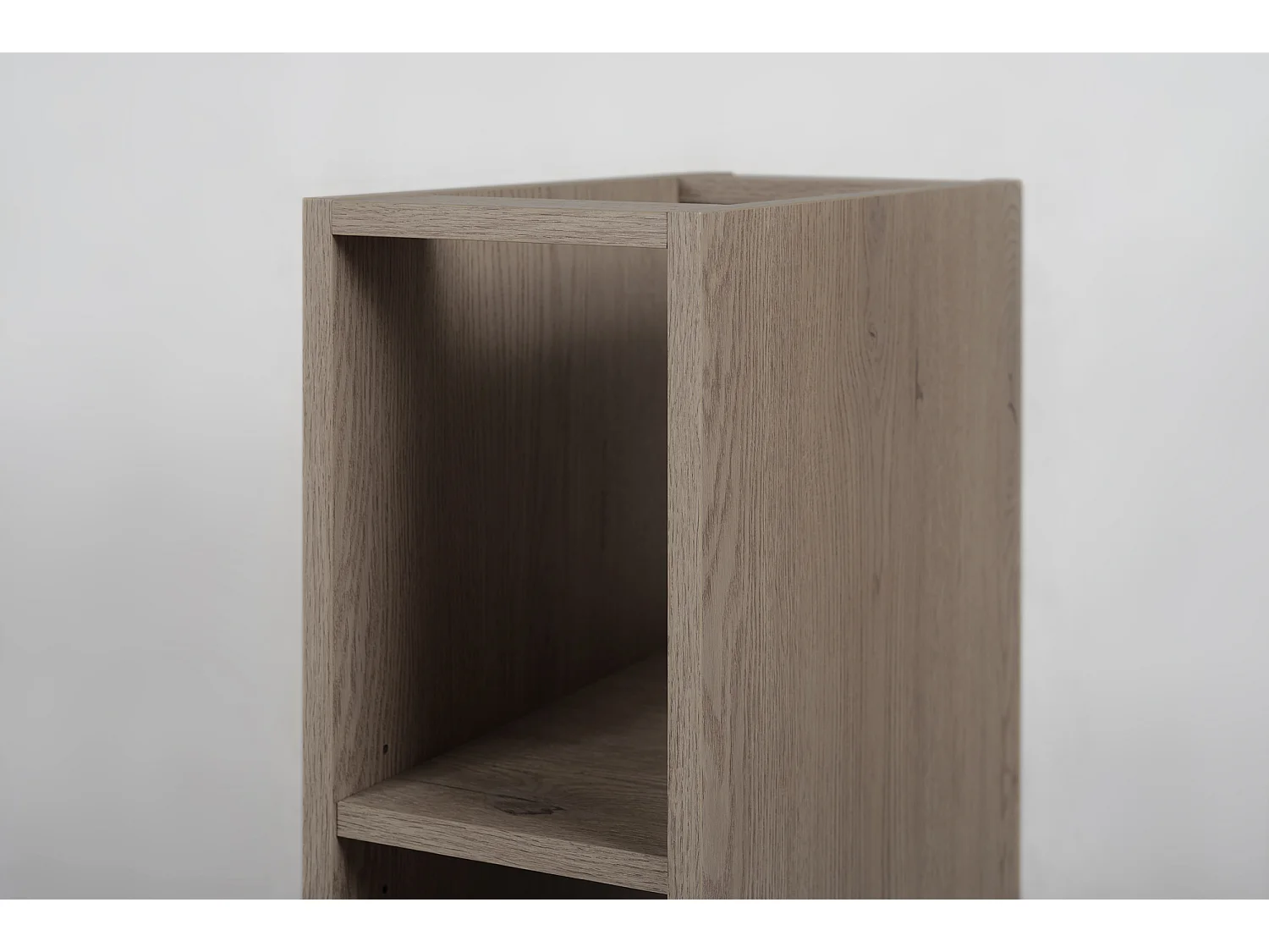 Badezimmerregal, Farbe: Dunkle Eiche, 20 x 60 cm