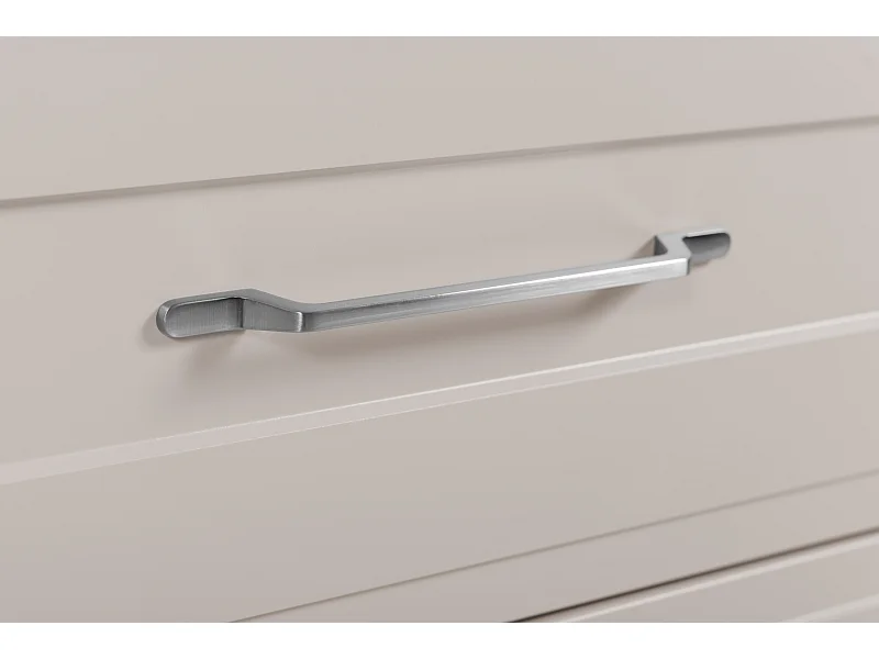 Meuble sous lavabo de style classique, cachemire, 120 (2 x 60) x 57 x 46 cm