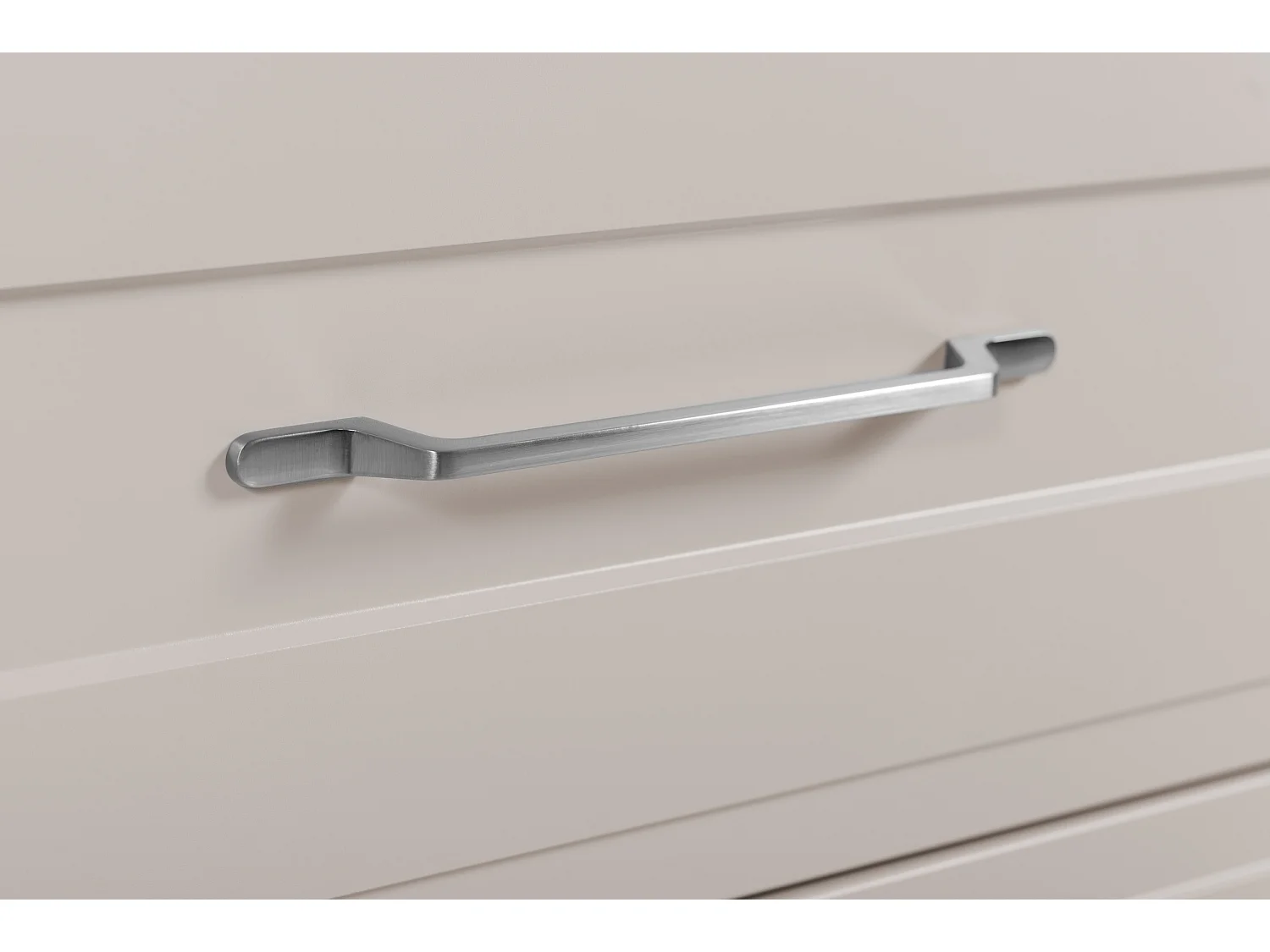 Meuble sous lavabo de style classique, cachemire, 120 (2 x 60) x 57 x 46 cm