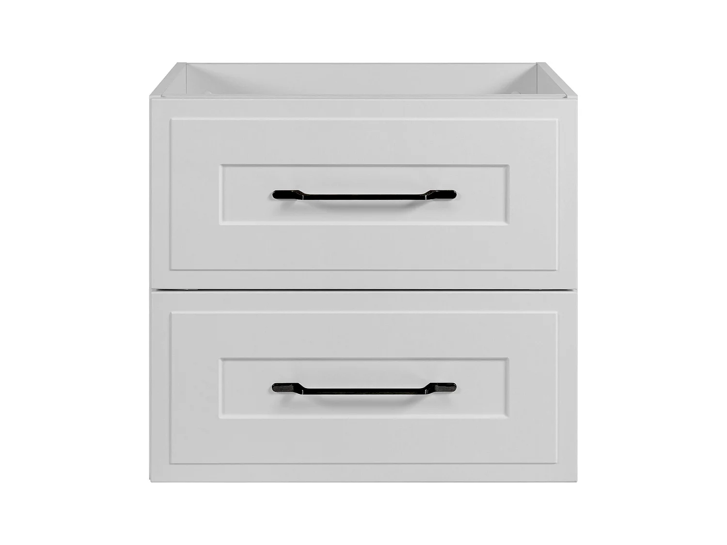 Waschtischunterschrank im klassischen Stil, weiß, 60 x 57 x 46 cm