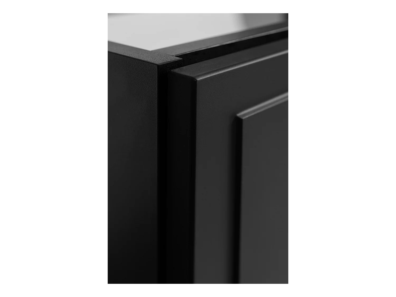 Meuble sous lavabo de style classique, noir, 120 (2 x 60) x 57 x 46 cm