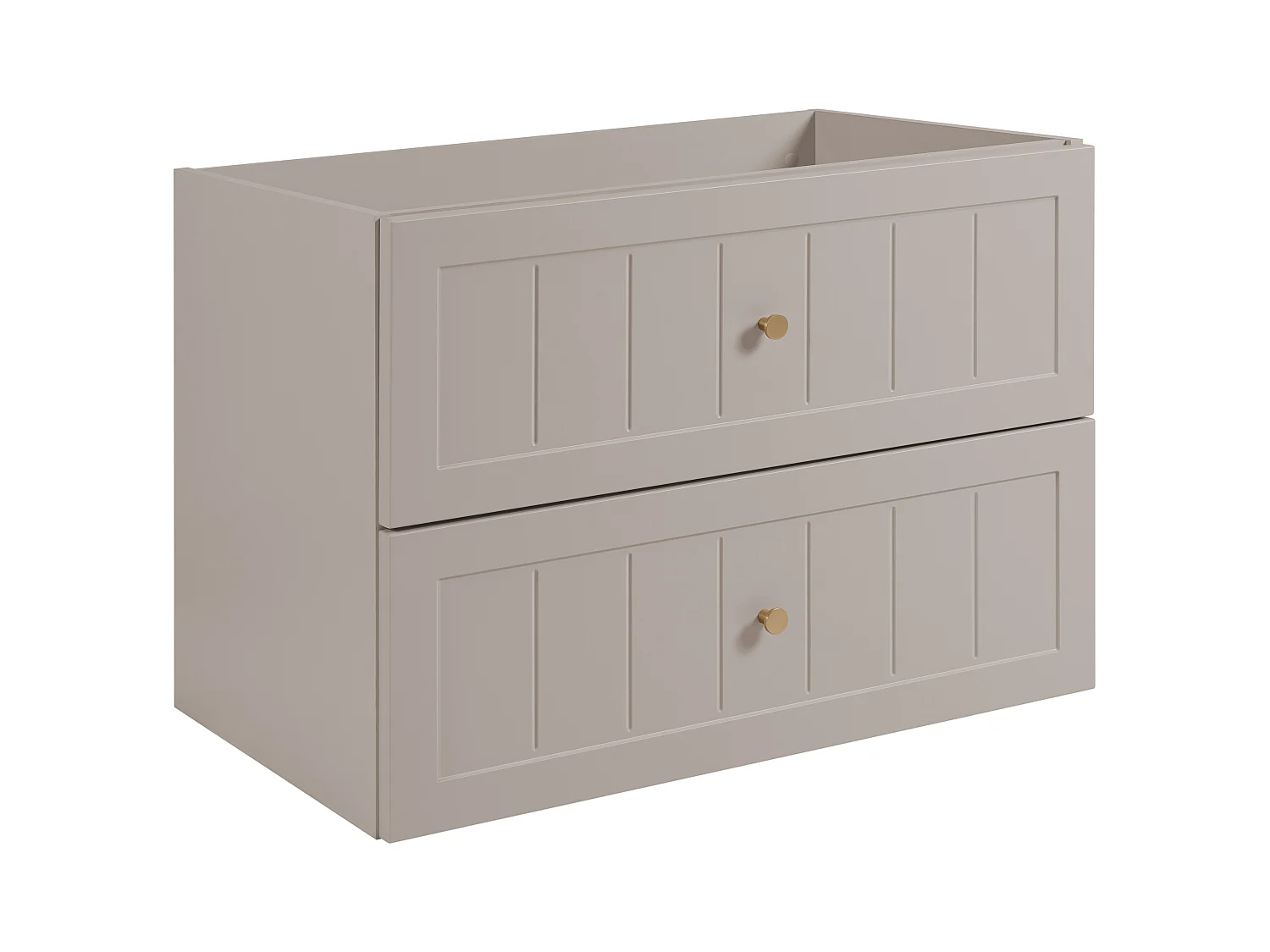 Meuble sous lavabo de style classique, cachemire, 80 x 57 x 46 cm