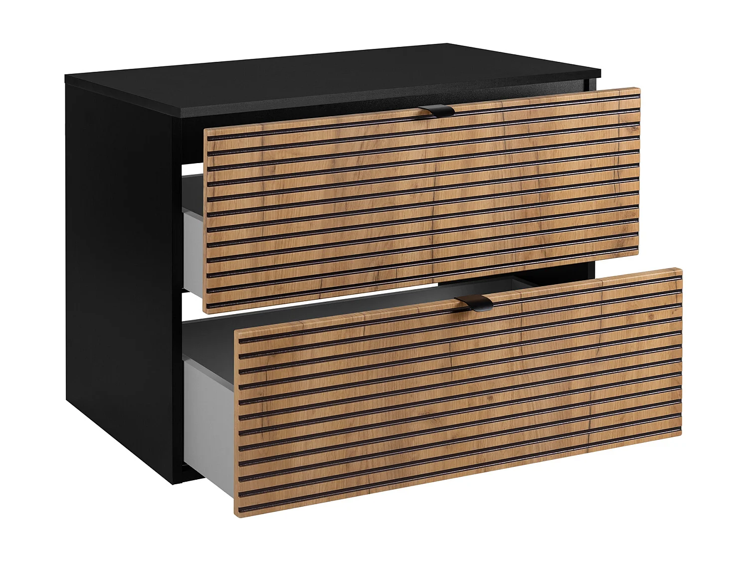 Badezimmermöbel, Mattschwarz, 80 x 57 x 46 cm