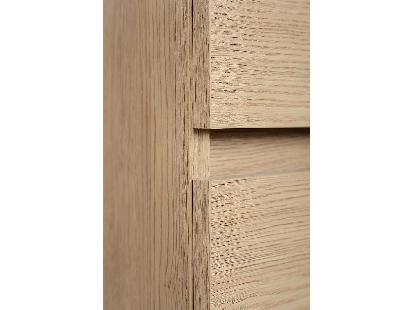 Badkamermeubel 100 cm (80+20), poten, Kleur: Licht eiken, 100 x 80,7 x 46 cm