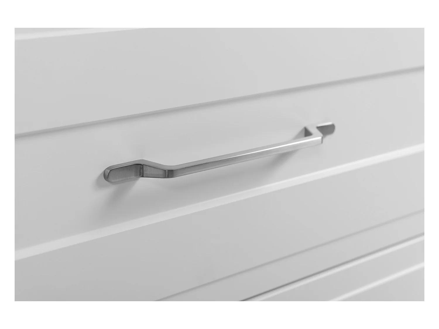 Meuble sous lavabo de style classique, blanc, 120 (2 x 60) x 57 x 46 cm