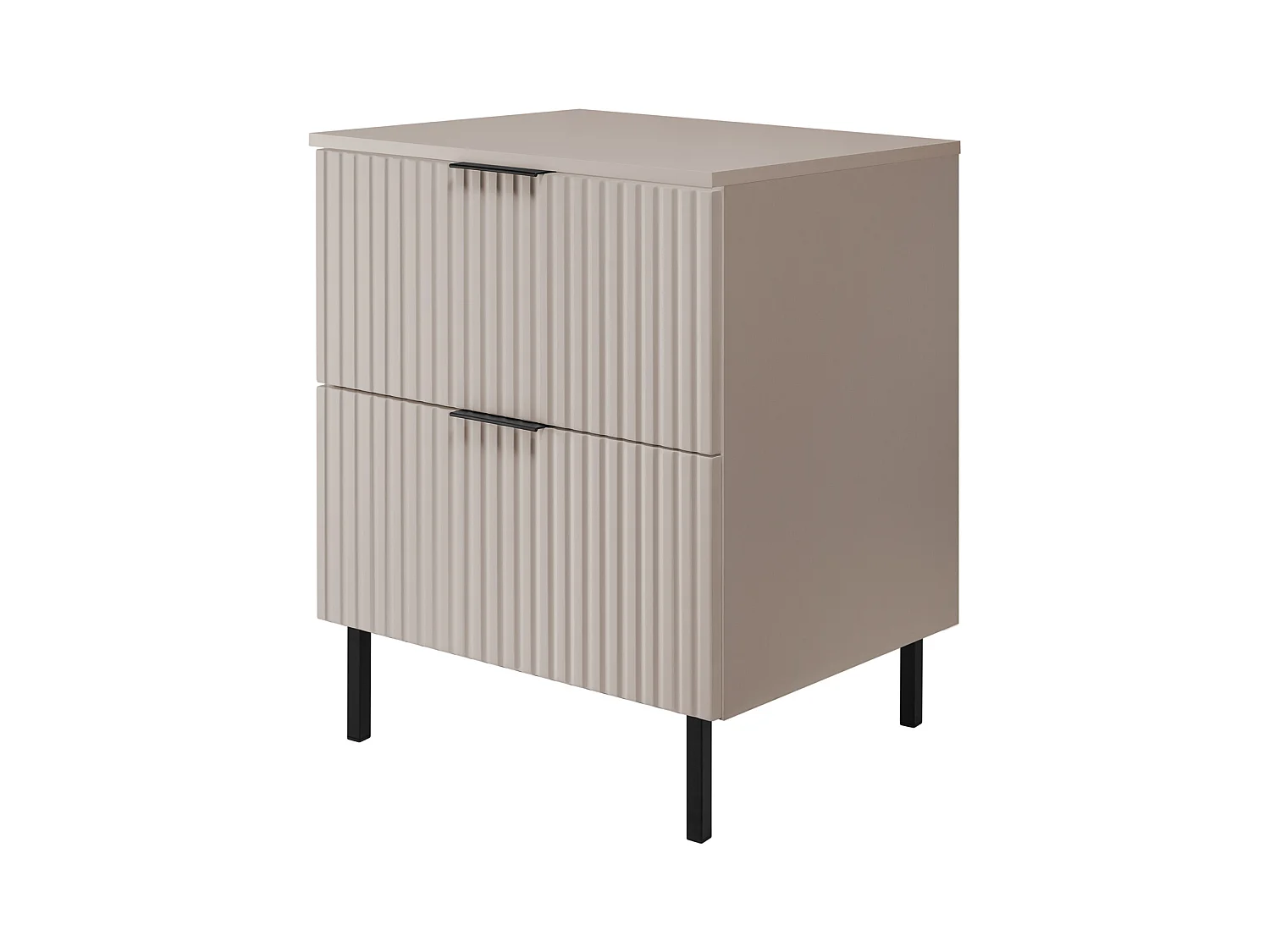 Badezimmermöbel, Kaschmir + schwarzer Griff, 60 x 77 x 46 cm