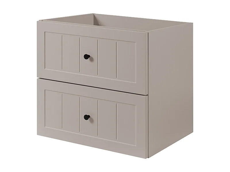 Meuble sous lavabo de style classique, cachemire, 60 x 57 x 46 cm